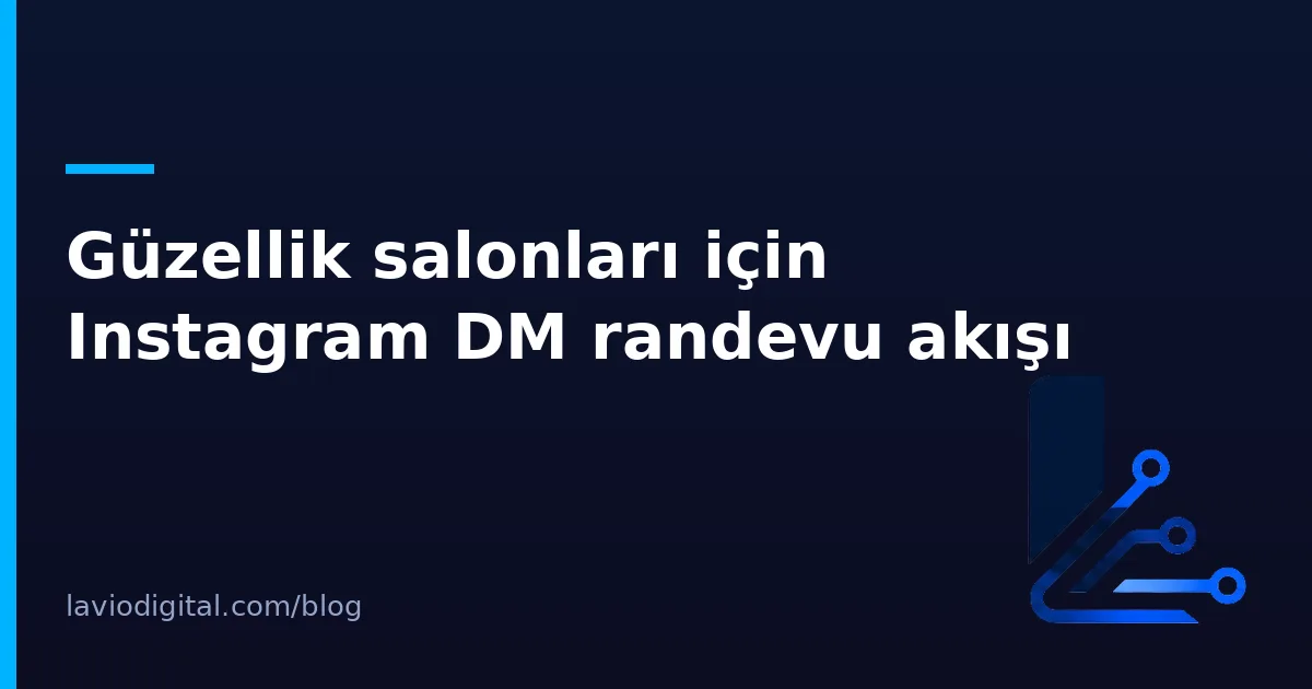 Güzellik salonları için Instagram DM randevu akışı